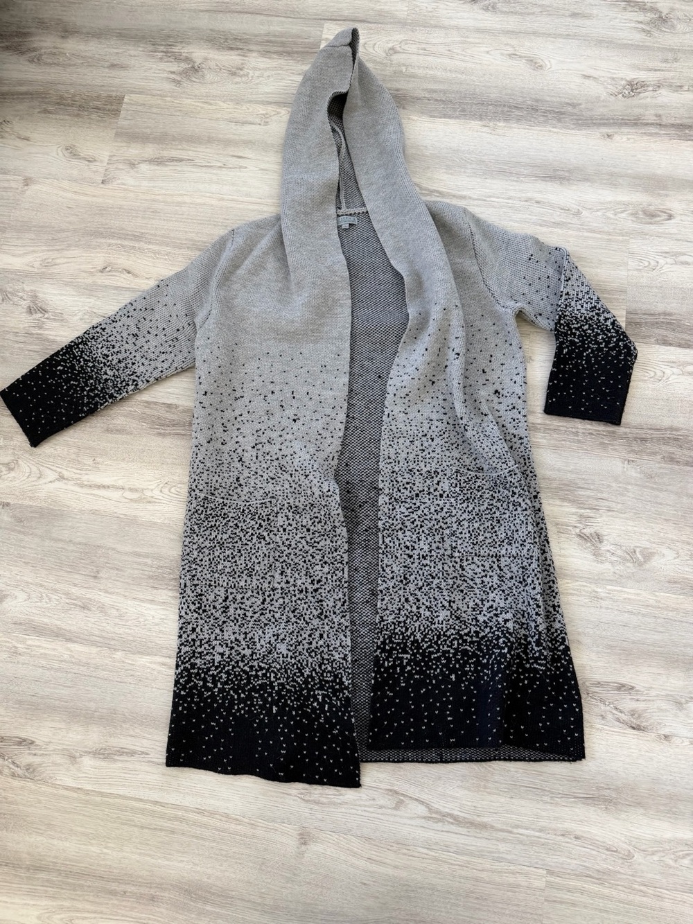 Joseph Gray to Black Ombre Hooded Cardigan